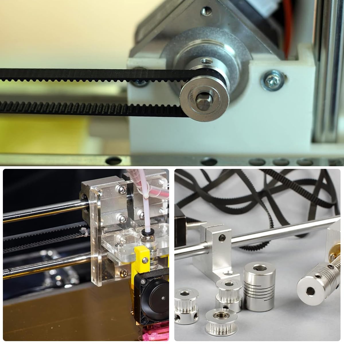 Serplex GT2 20 Teeth 5mm Bore Timing Pulley for 6mm Belt and 3D Printer Use | Aluminum 15PCS