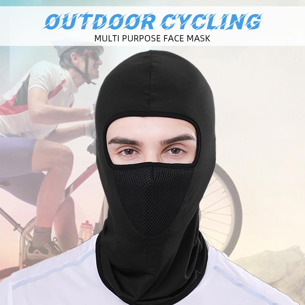 Proberos Ice Silk Arm Sleeves with UV Protection for Outdoor Sports | Breathable Unisex Face and Neck Cover