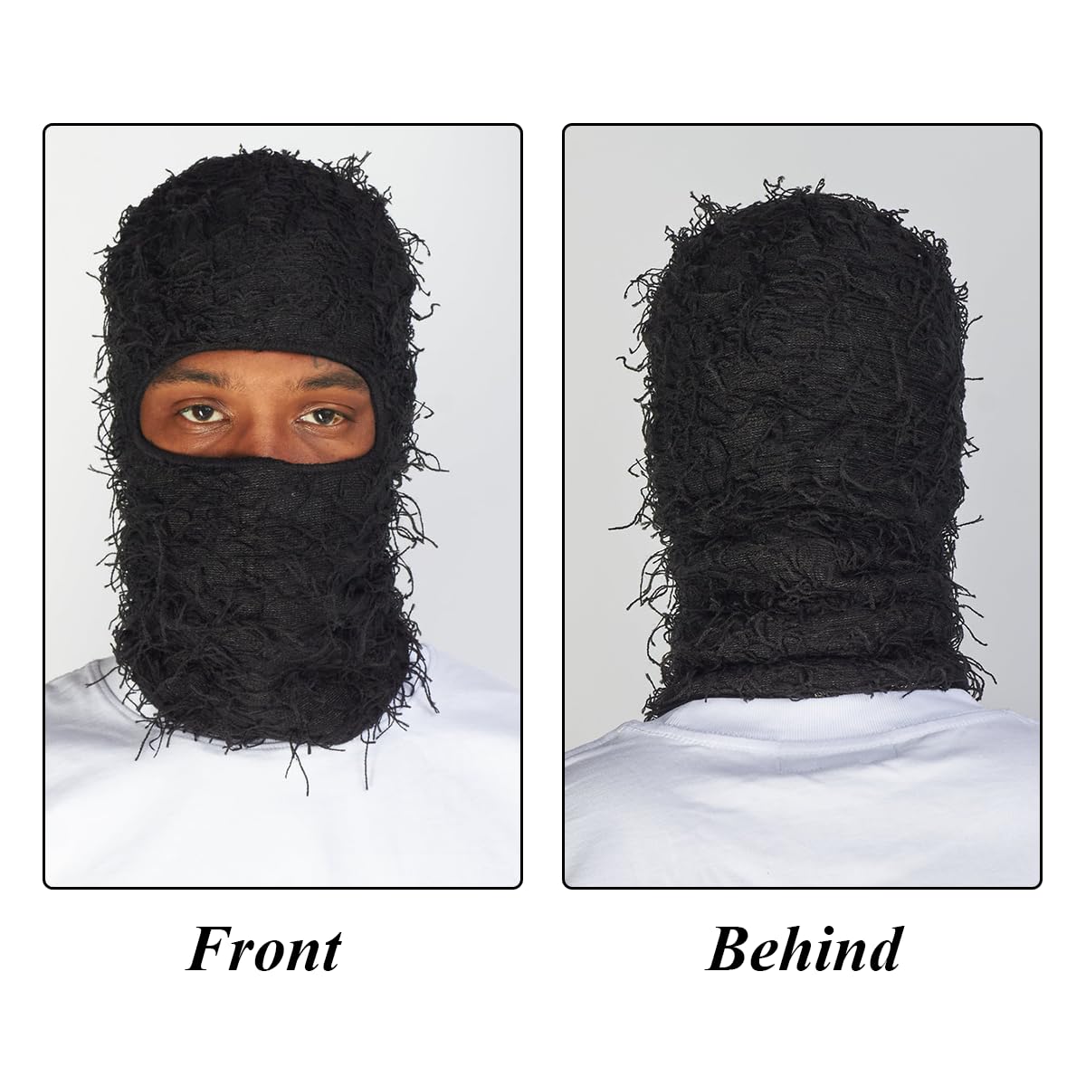 Proberos Full Face Ski Mask for Men and Women with Knitted Acrylic Fabric | Thermal Windproof Balaclava for Skiing and Riding