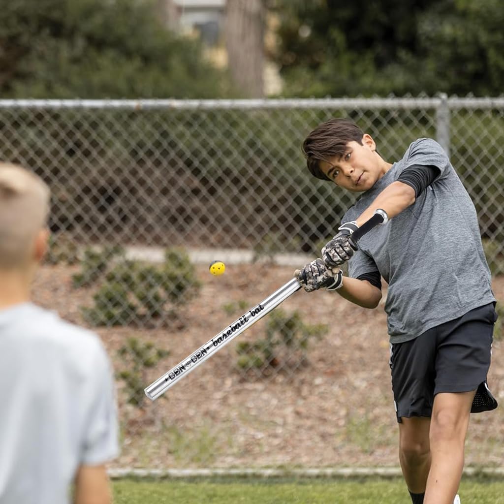 Optifit Baseball Stick for Adults with Ergonomic Rubberized Handle 32 in Aluminum Alloy | Training and Self Defence Use