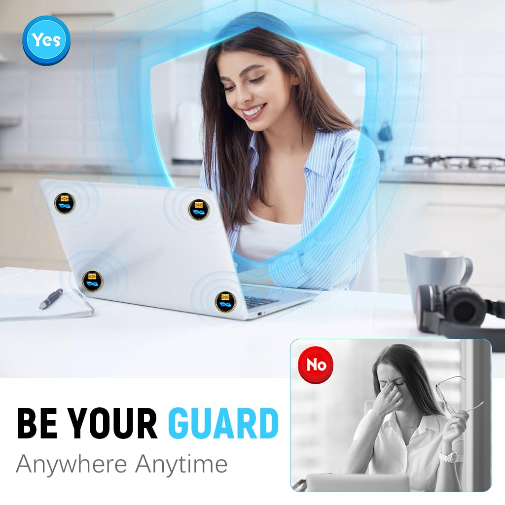 ZORBES Cell Phone Protection Stickers 6 Pcs for Smart Devices with Non Interfering Design