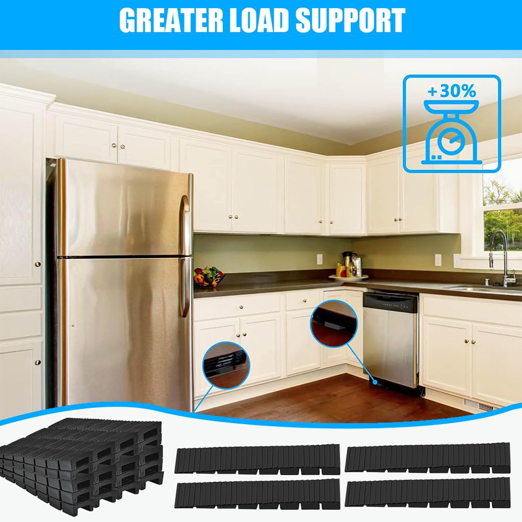 HASTHIP Furniture Leg Cap Anti Slip Shims 40 Pcs with 3.9 in Length | Recycled Plastic Leveling Pads