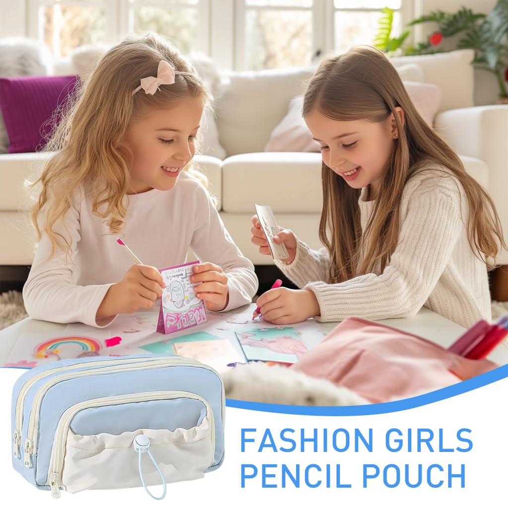 ZIBUYU Pencil Case for Office College and School Use | Large Capacity Pen Organizer Pouch