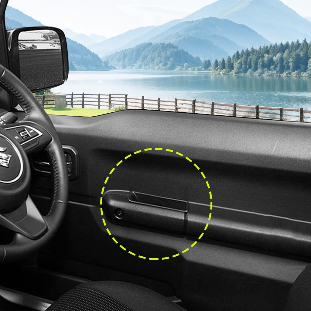 STHIRA Car Organizer Case for Suzuki Jimny JB64 JB74W 2019–2024 with 3PCS Door Handle Storage | Front Row Accessories Box