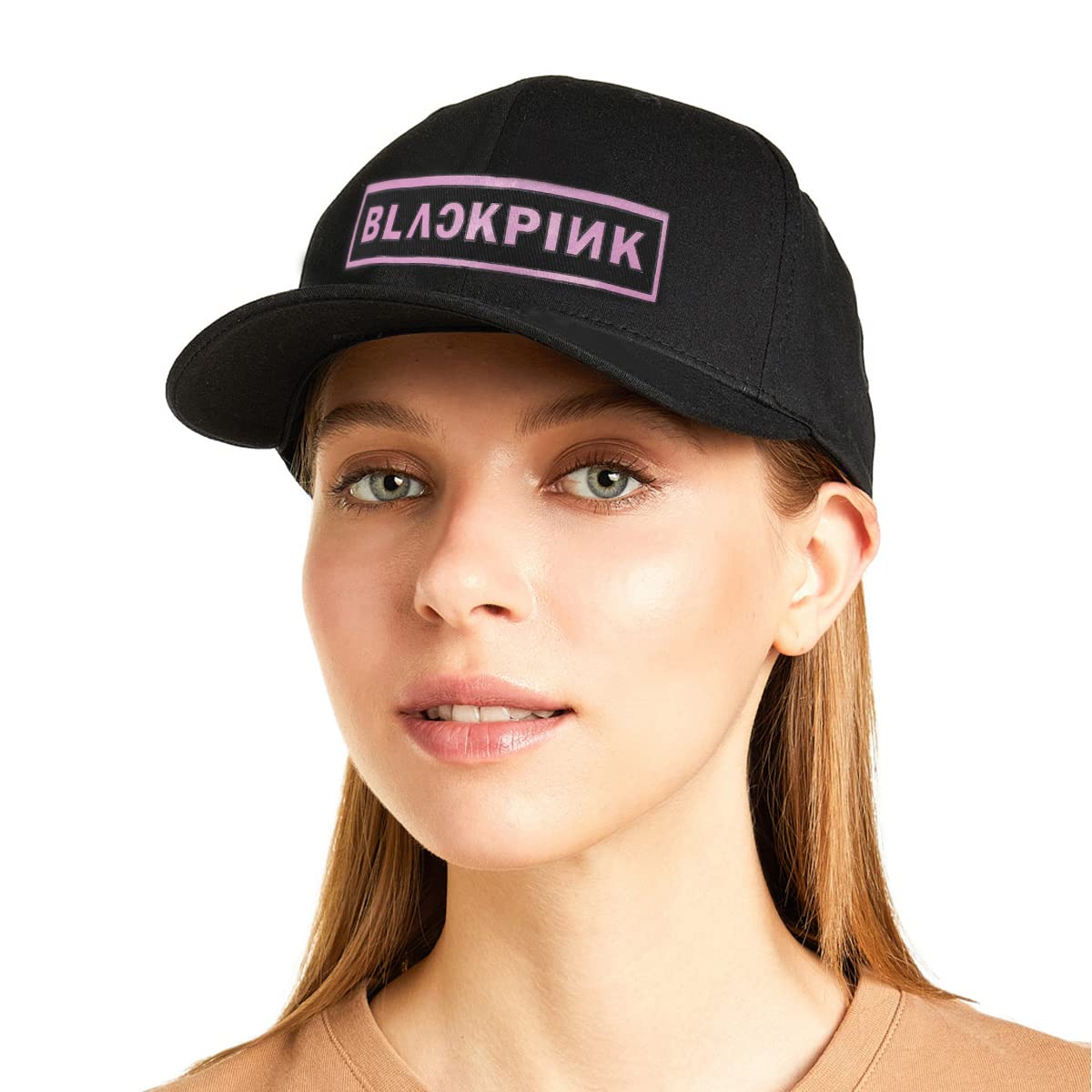 GUSTAVE Blackpink Baseball Cap for Outdoor Activities with Adjustable Closure and 22–23.6 in Fit | Breathable Mesh Hat for Men and Women