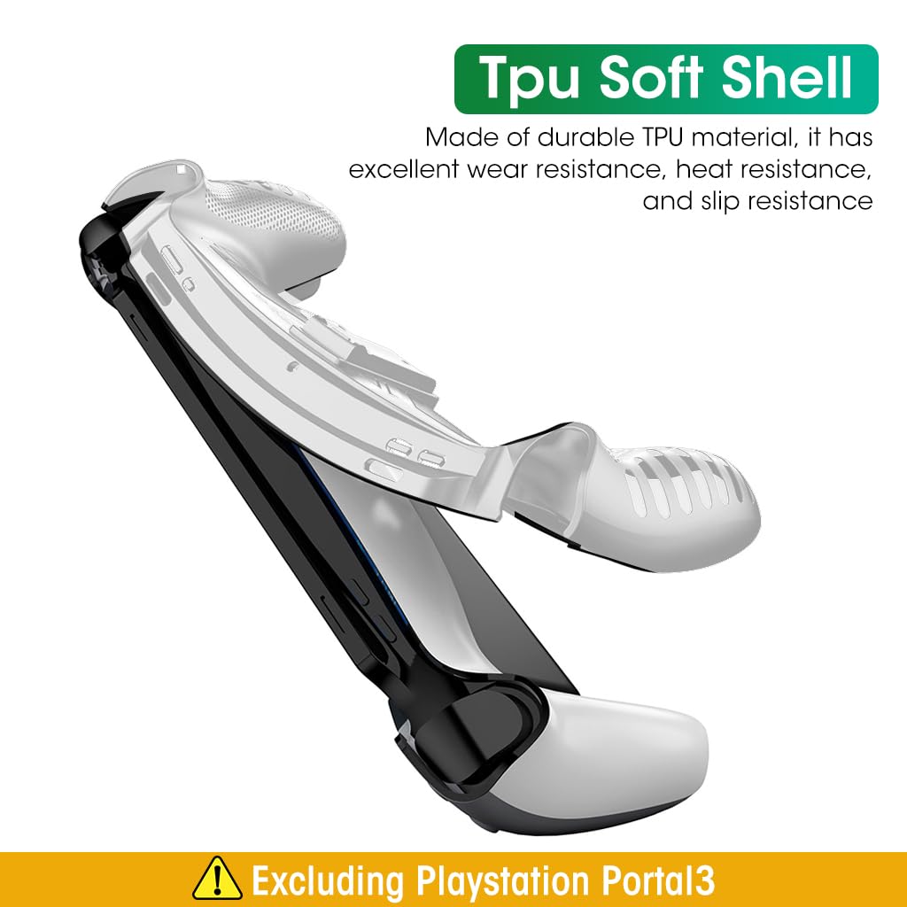 Verilux Protective Case Cover for PlayStation Portal Game with Back Kickstand and TPU Skin | Anti Scratch Protection for Console