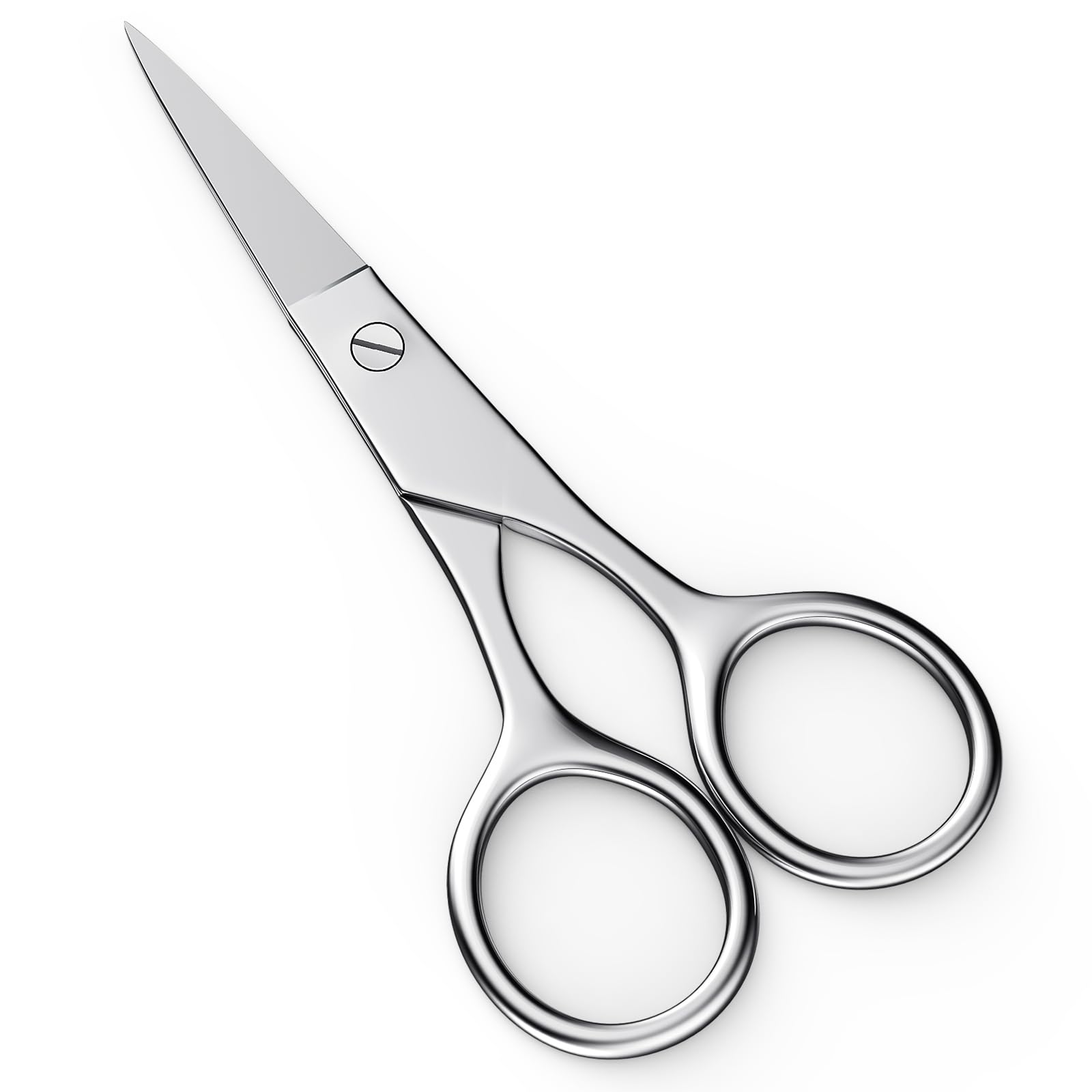 MAYCREATE® Small Grooming Scissors Stainless Steel Facial Hair Scissors Trimmer Pointed Tip Straight Scissors Portable Beauty Scissors for Men Women