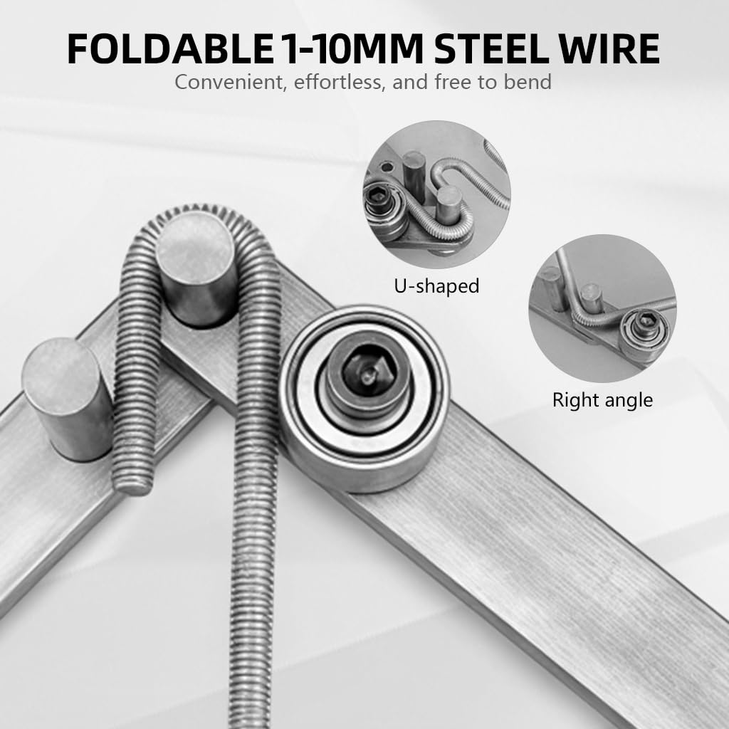 Serplex Manual Steel Rod Bending Tool Set for Metalworking with Bearing System and Springs