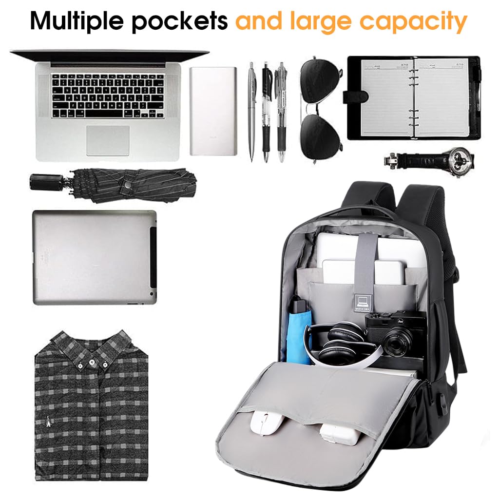 GUSTAVE Laptop Backpack for Travel and Office with 20–35L Expandable Design | Oxford Cloth