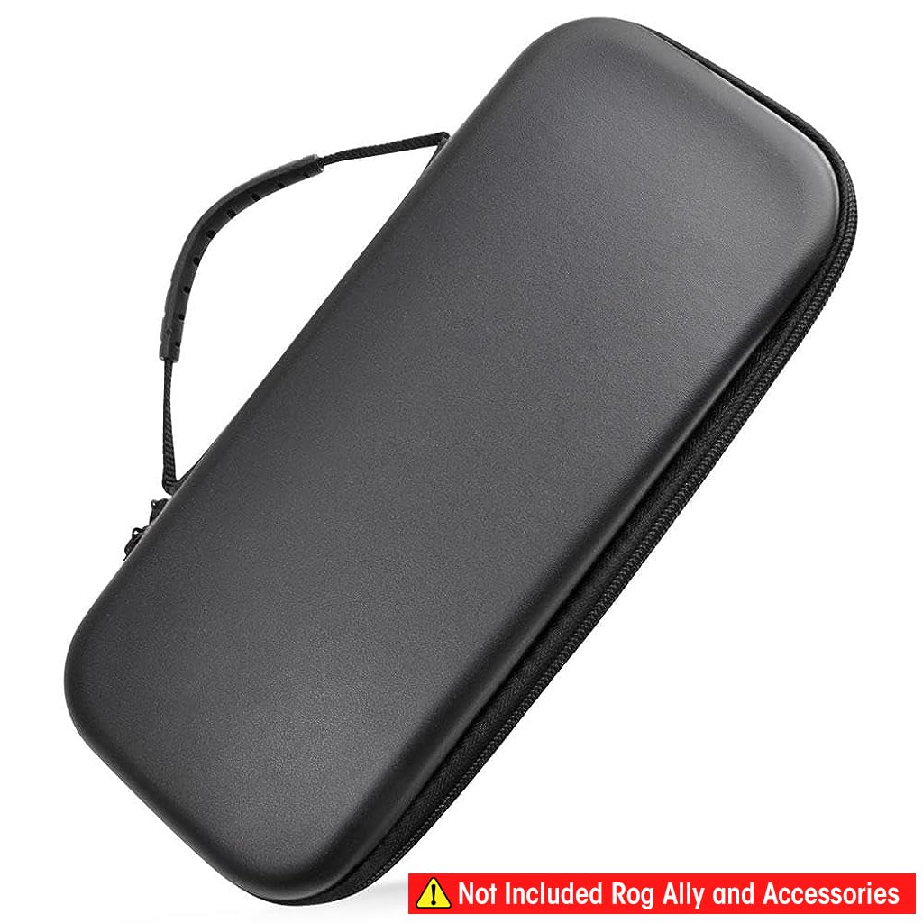 ZORBES Oxford Fabric Carrying Case for ROG Ally with 10 Game Slots and EVA Hard Shell | Black