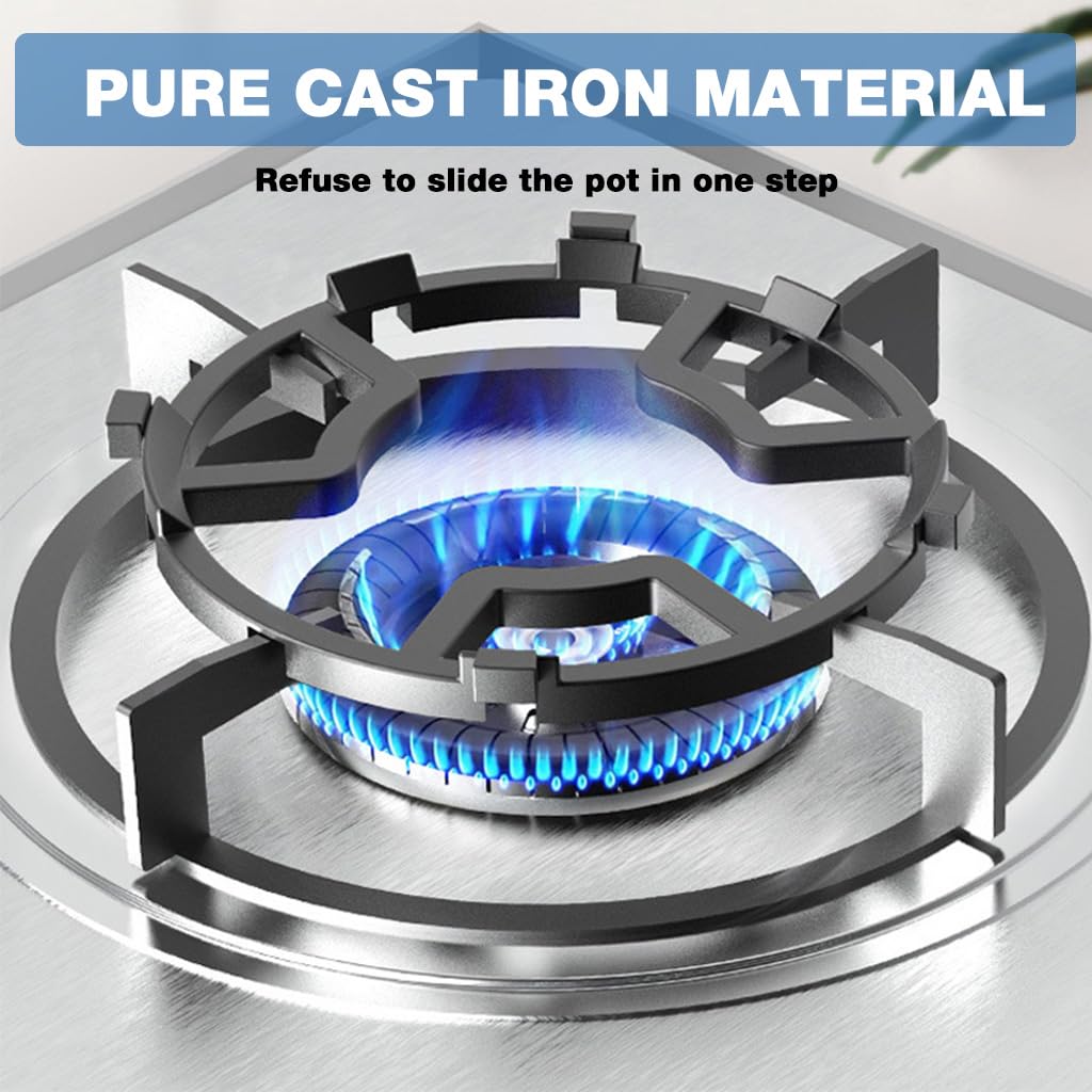 Supvox Cast Iron Wok Ring for Gas Stove with Ventilated Design and Stable Support | Easy to Clean