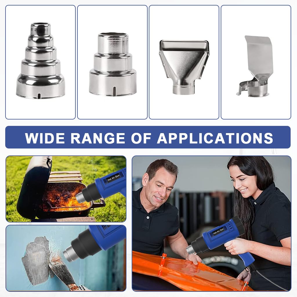 Serplex Wired Hot Wind Gun for Resin Art with 2000W Heating and Stepless Speed Control