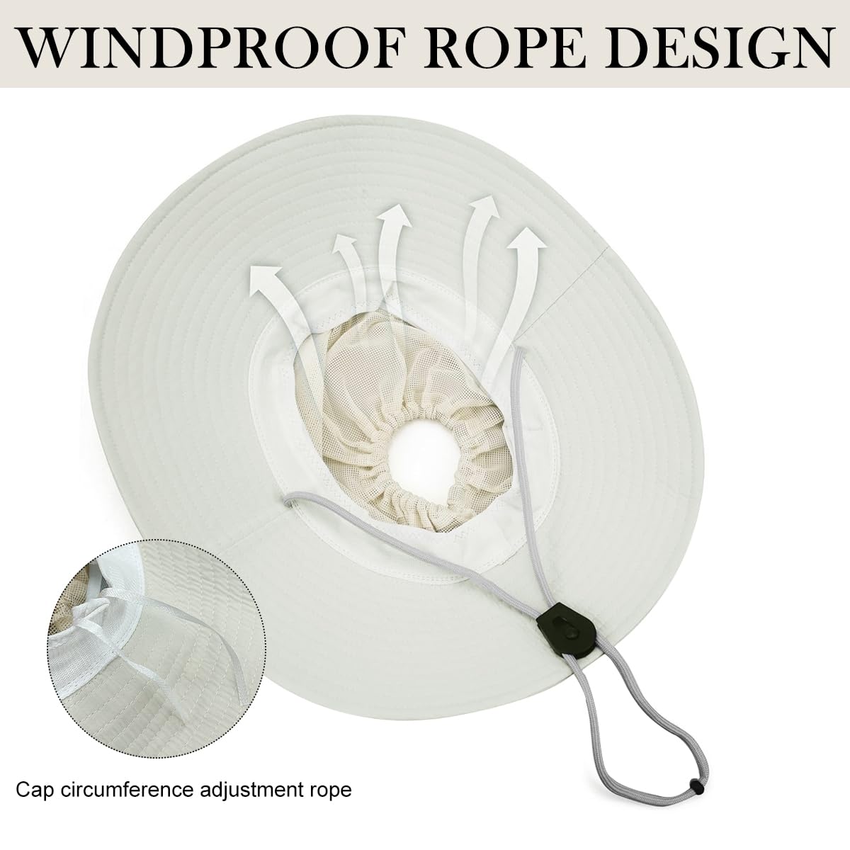 Zibuyu Women's Hiking Hat for Outdoor Sun Protection with 9cm Wide Brim and Mesh Design | Quick Dry UPF 50 Beige