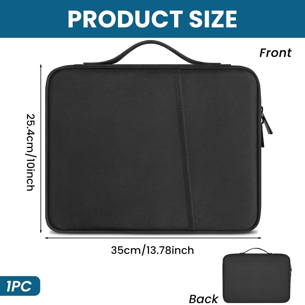 ZORBES Laptop Sleeve Case for 13.6 in MacBook Air featuring Dual Mesh Pockets and Waterproof Nylon