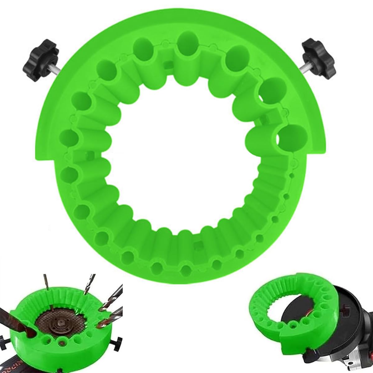 Serplex Drill Bit Sharpener Attachment for 2–13mm Bits with 20-Groove Tilt System | DIY & Professional Use