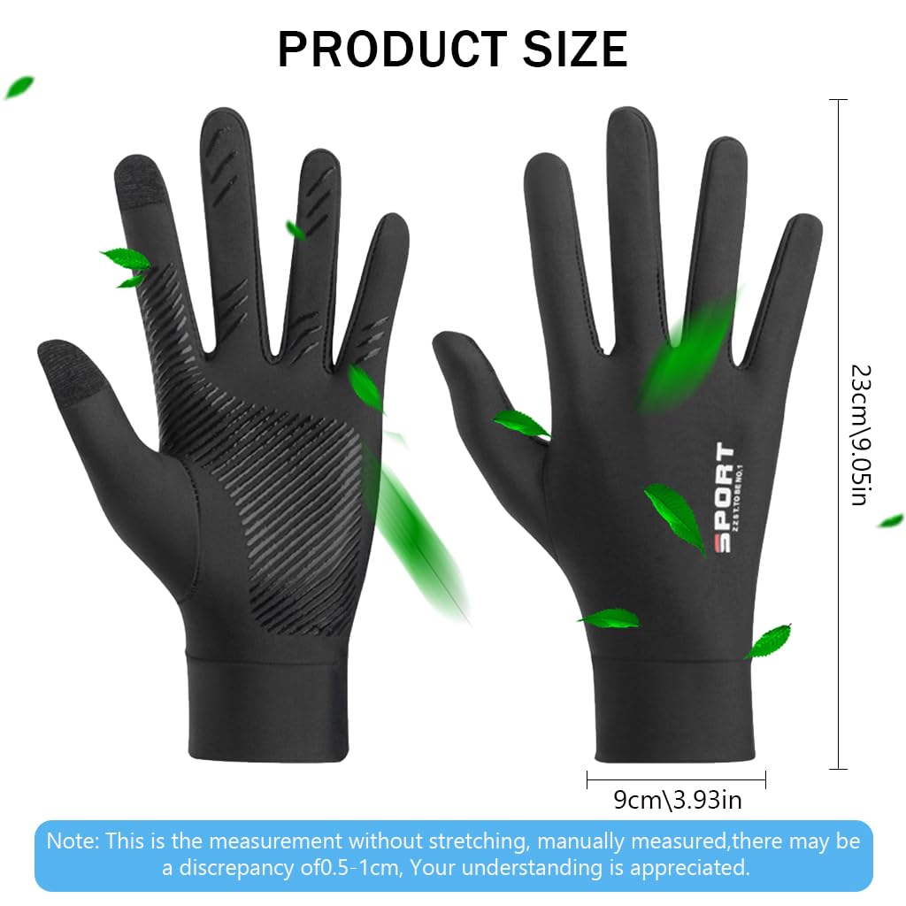 PROBEROS Sun Protection Gloves UPF 50+ for Outdoor Use with Anti-Slip Palm & Touch Screen Tips