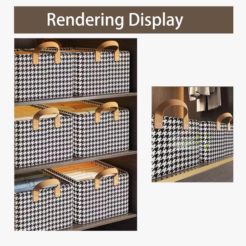 Zibuyu Wardrobe Closet Organizer for Clothes Storage with Foldable Washable Fabric Boxes
