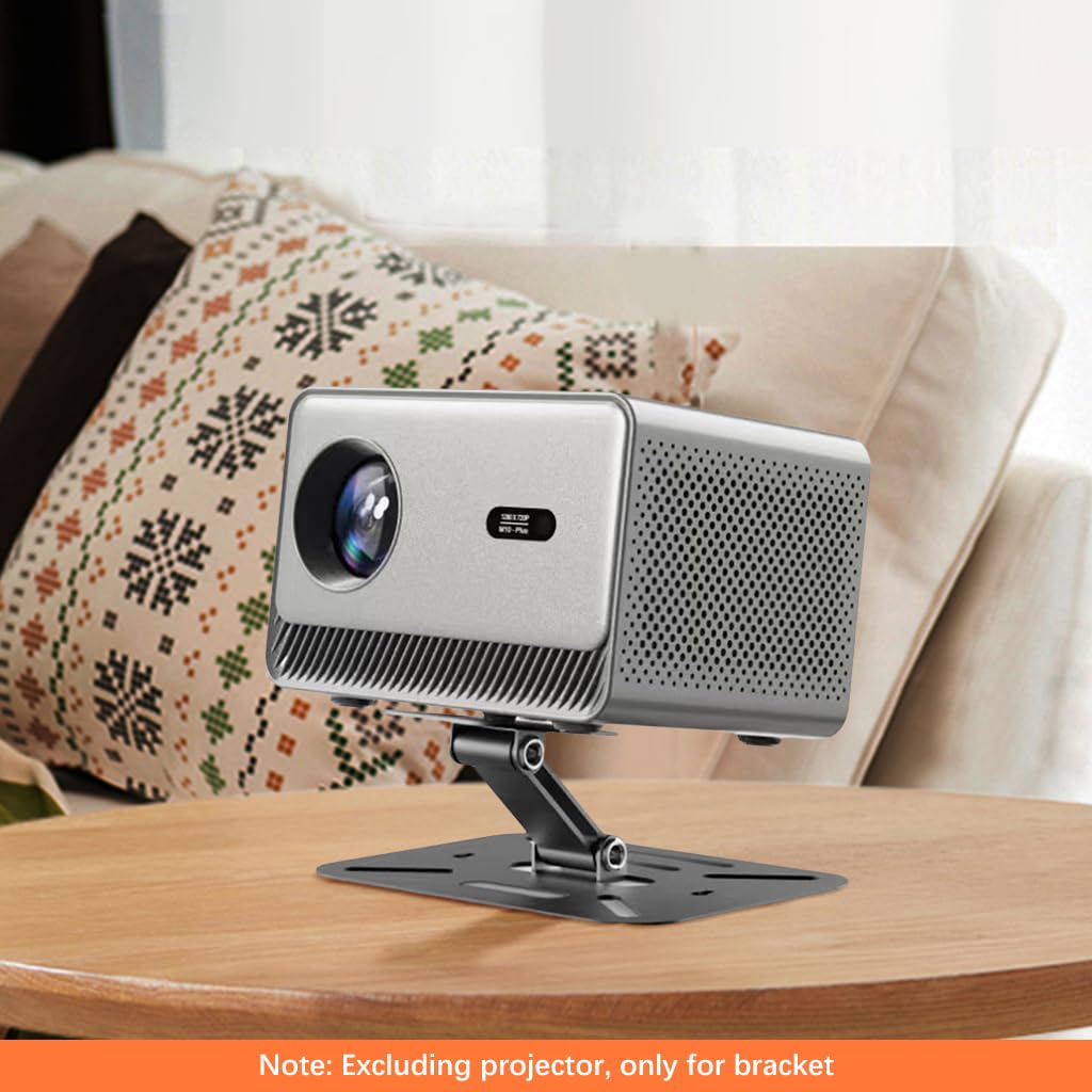 ZORBES Projector Holder Stand for Desks and Walls with 180 Degree Adjustable Joints | Carbon Steel