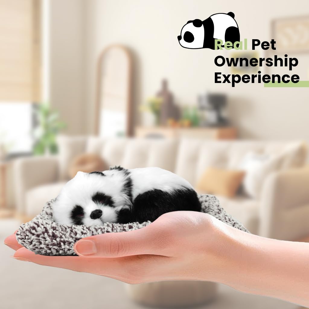 Zibuyu Panda Car Ornament for Dashboard and Desk featuring Cute Figurine | Gift Decor