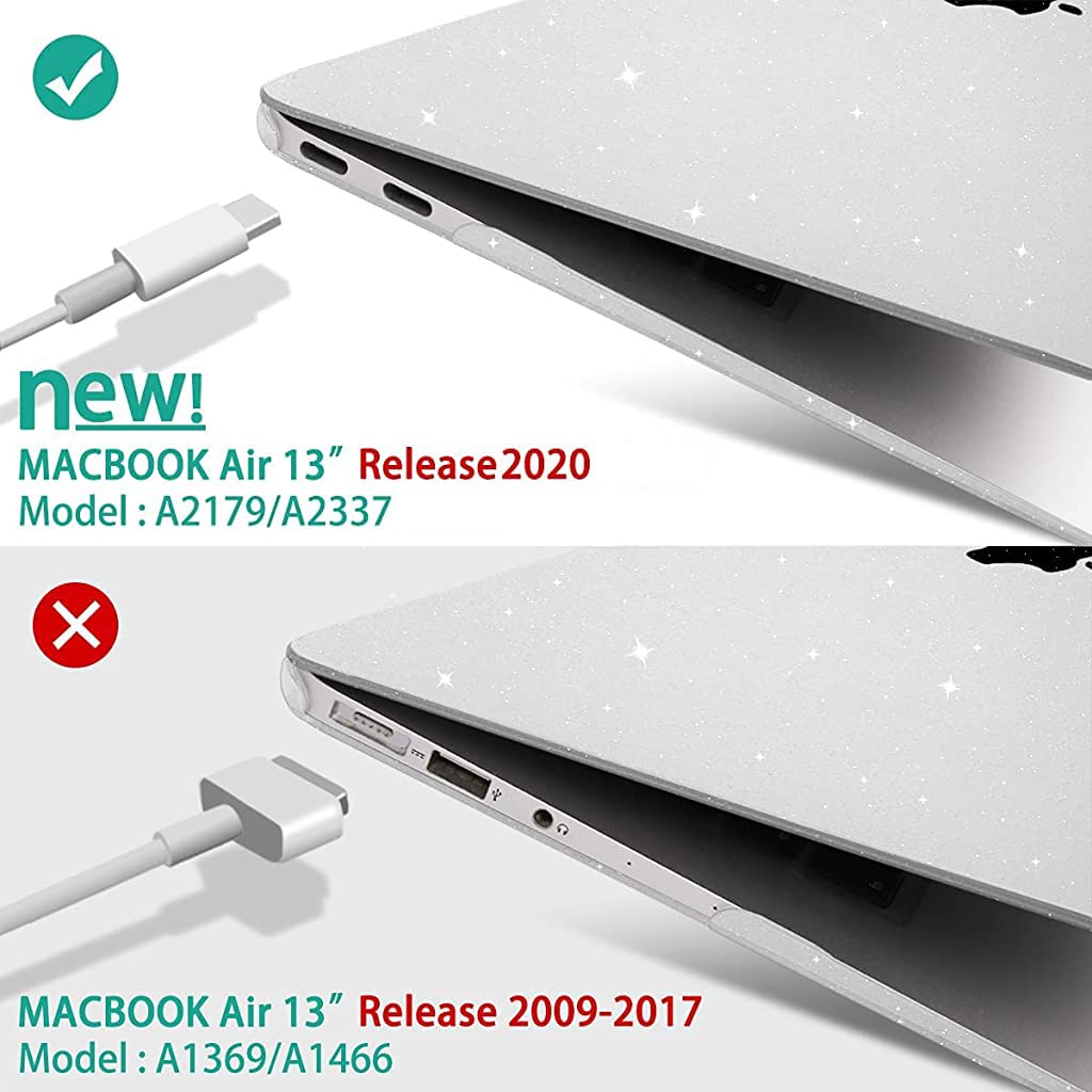 ZORBES MacBook Air Case for 13.3 Inch M1 A2337 A2179 A1932 with Snap-On Design and Clear Crystal Protection