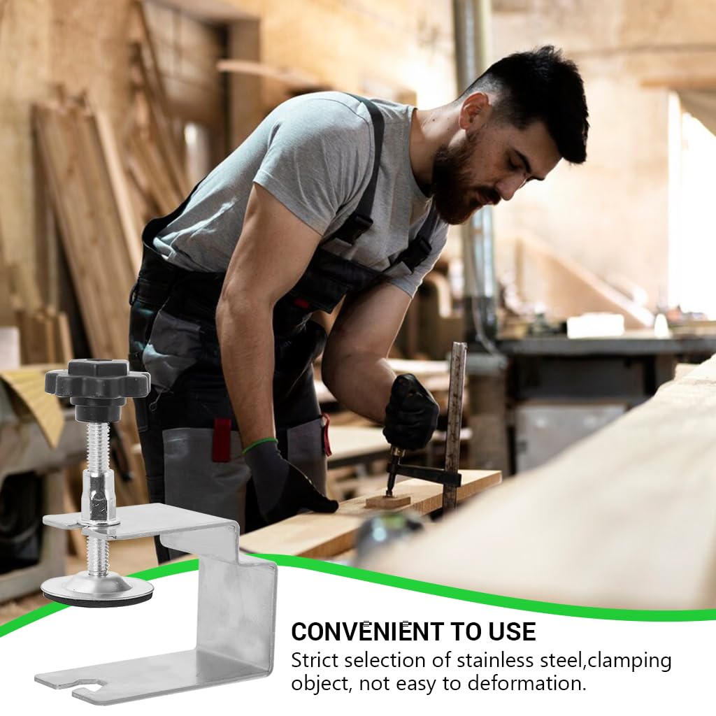 Serplex C Clamps for Drawer Front Installation featuring Adjustable Jig and Cold Rolled Steel | 6PCS Set