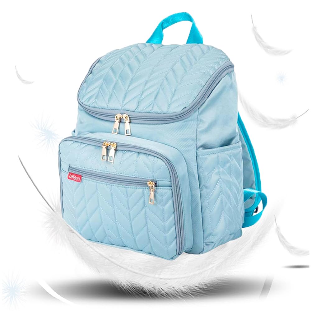 SNOWIE SOFT® Motherly Diaper Bag Backpack Travel Large Capacity Motherly Bag Backpack Baby Bottle Insulation Bag Fashion Mommy Diaper Bag Backpack for Travel, Blue