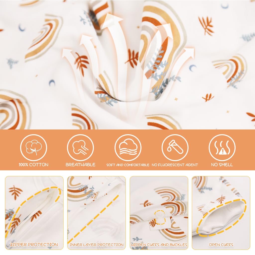 SNOWIE SOFT Baby Swaddles for Newborns featuring 2 Way Zipping Design and 66cm Cotton Wrap