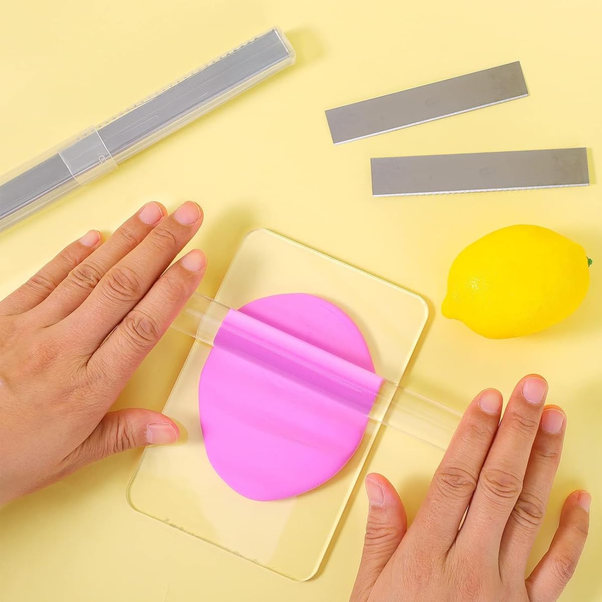 HASTHIP Clay Sculpting Toolkit for Polymer and Air Dry Clay with 14 Tools | Stainless Steel & Acrylic Set for Artists and DIY Craft