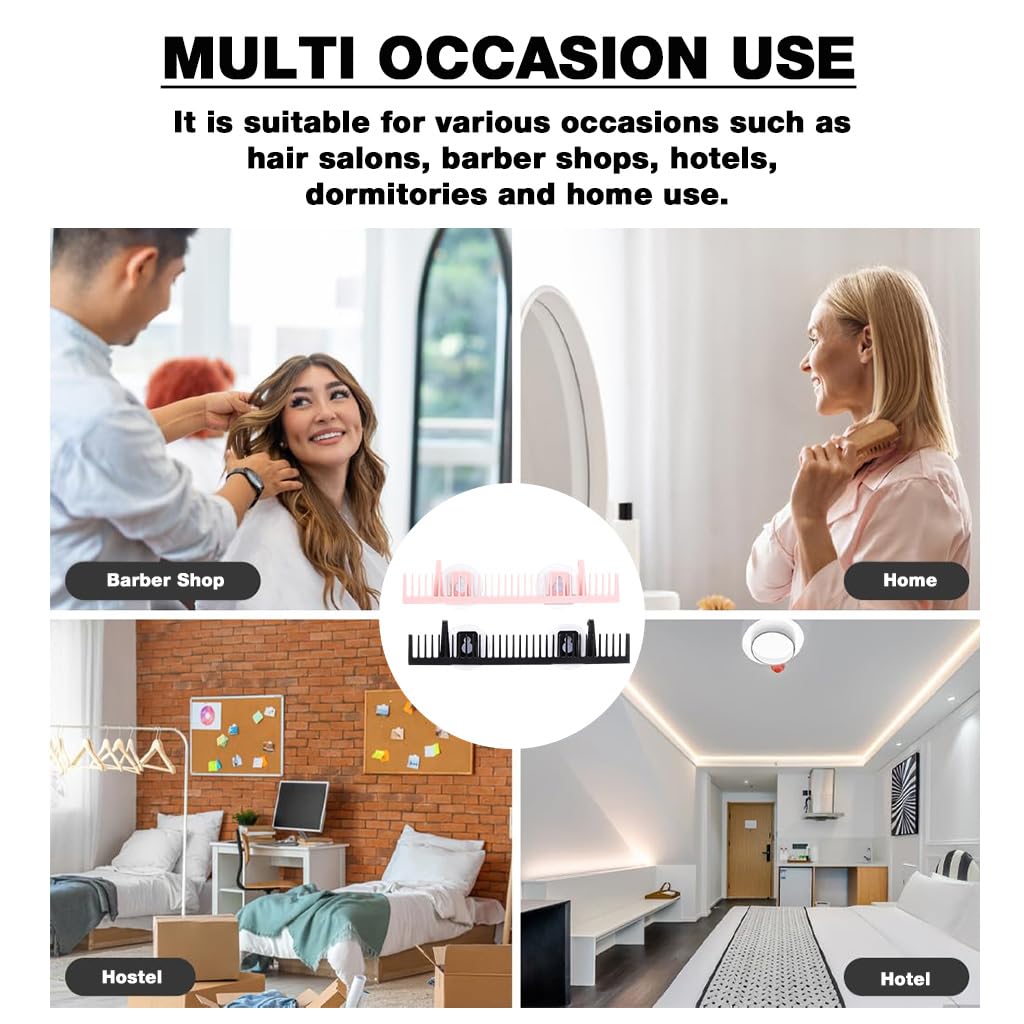 MAYCREATE Hair Extension Wall Holder with Suction Cups for Salons and Home | Pack of 2 Organizer