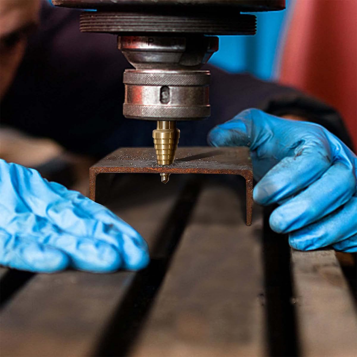 Serplex Step Drill Bits Set for Wood and Metal with 6PCS 4‑32MM HSS Titanium | DIY Use