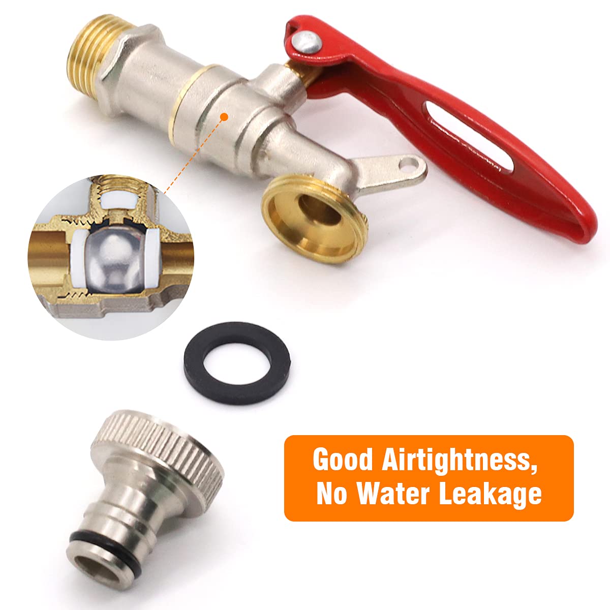 Optifit Tap Lock for Outdoor Garden Use featuring 1/2 inch Thread Brass Design | Anti Theft Faucet