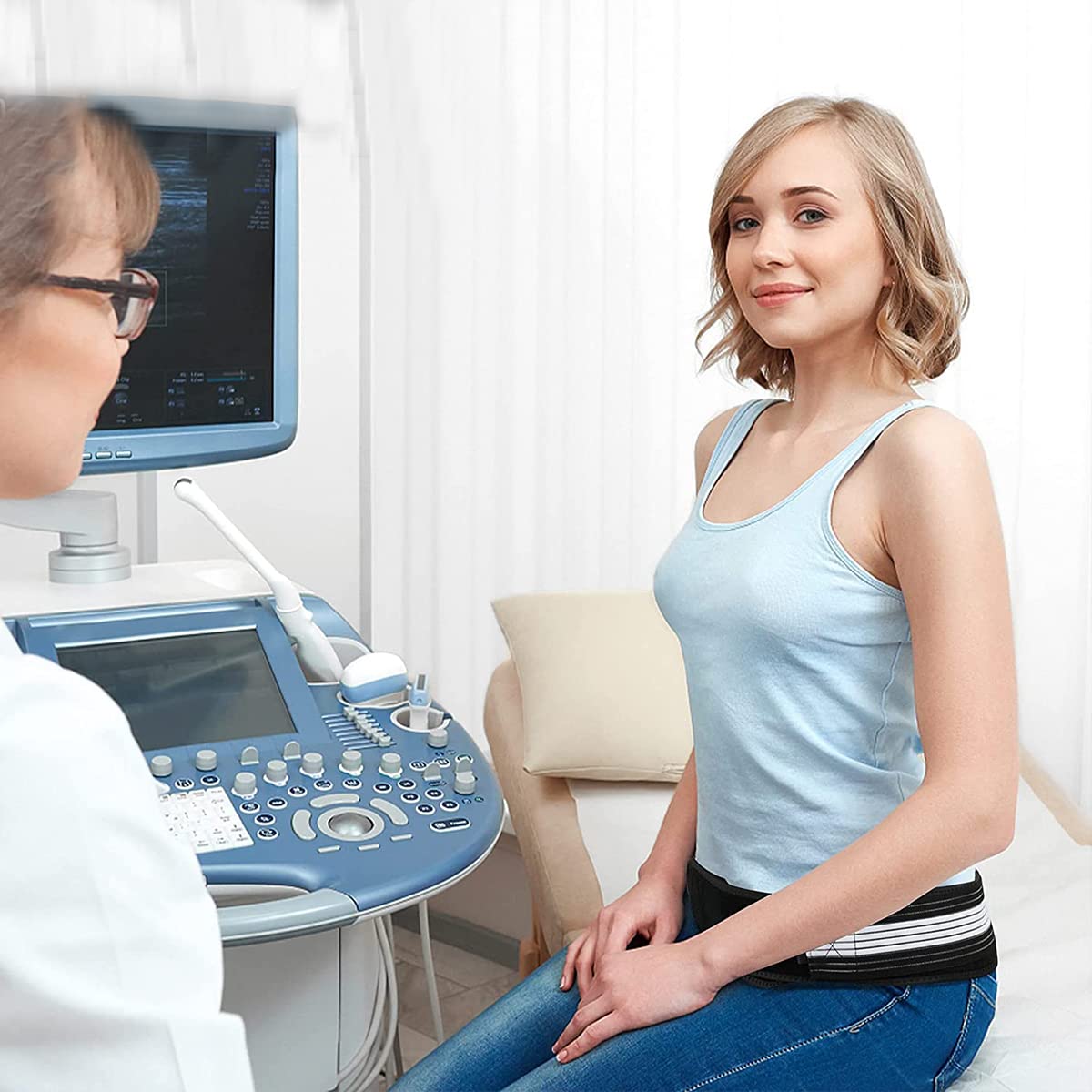 HANNEA Back Pain Relief Belt for Pelvic Support with Adjustable Anti Slip Design 140cm Black