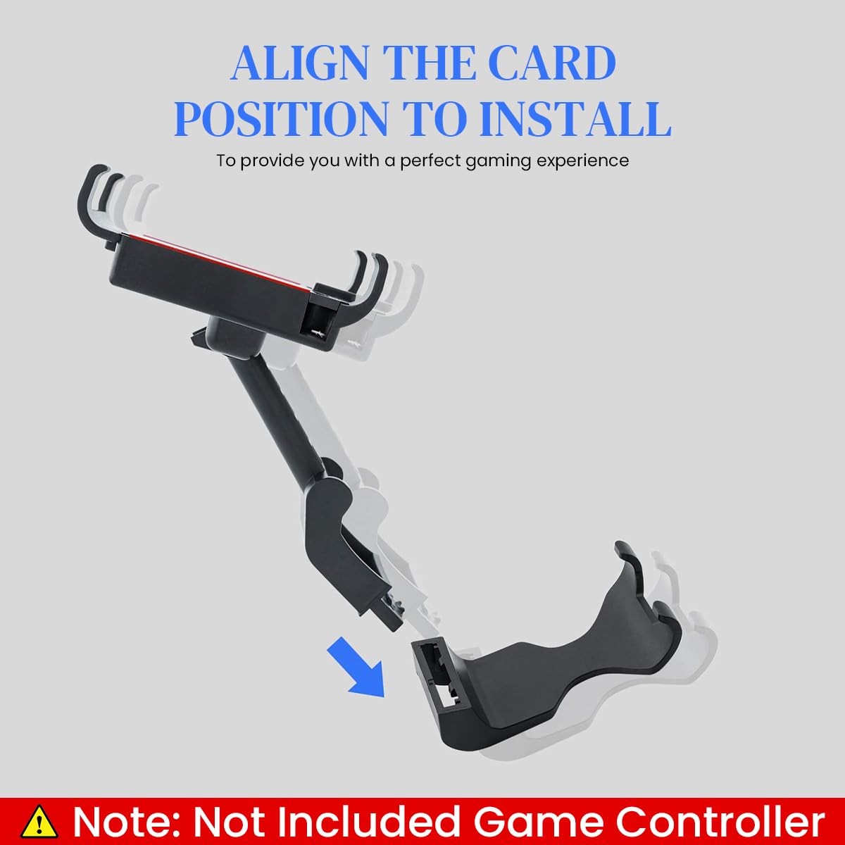 ZORBES Gamepad Holder for Switch featuring 2 in 1 Adjustable Angle Clip | ABS Gaming Stand