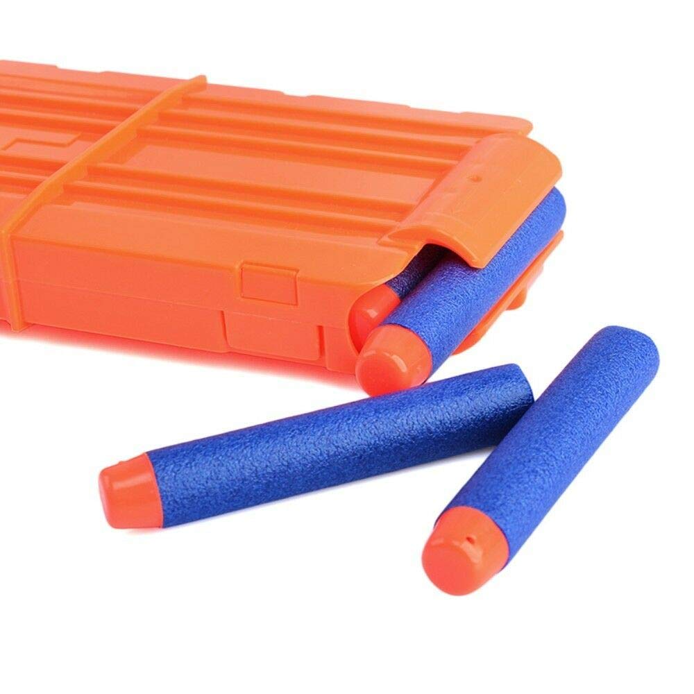 PATPAT Soft Bullet Clip for Nerf Elite Series with Quick Reload Feature 18 Darts | Orange