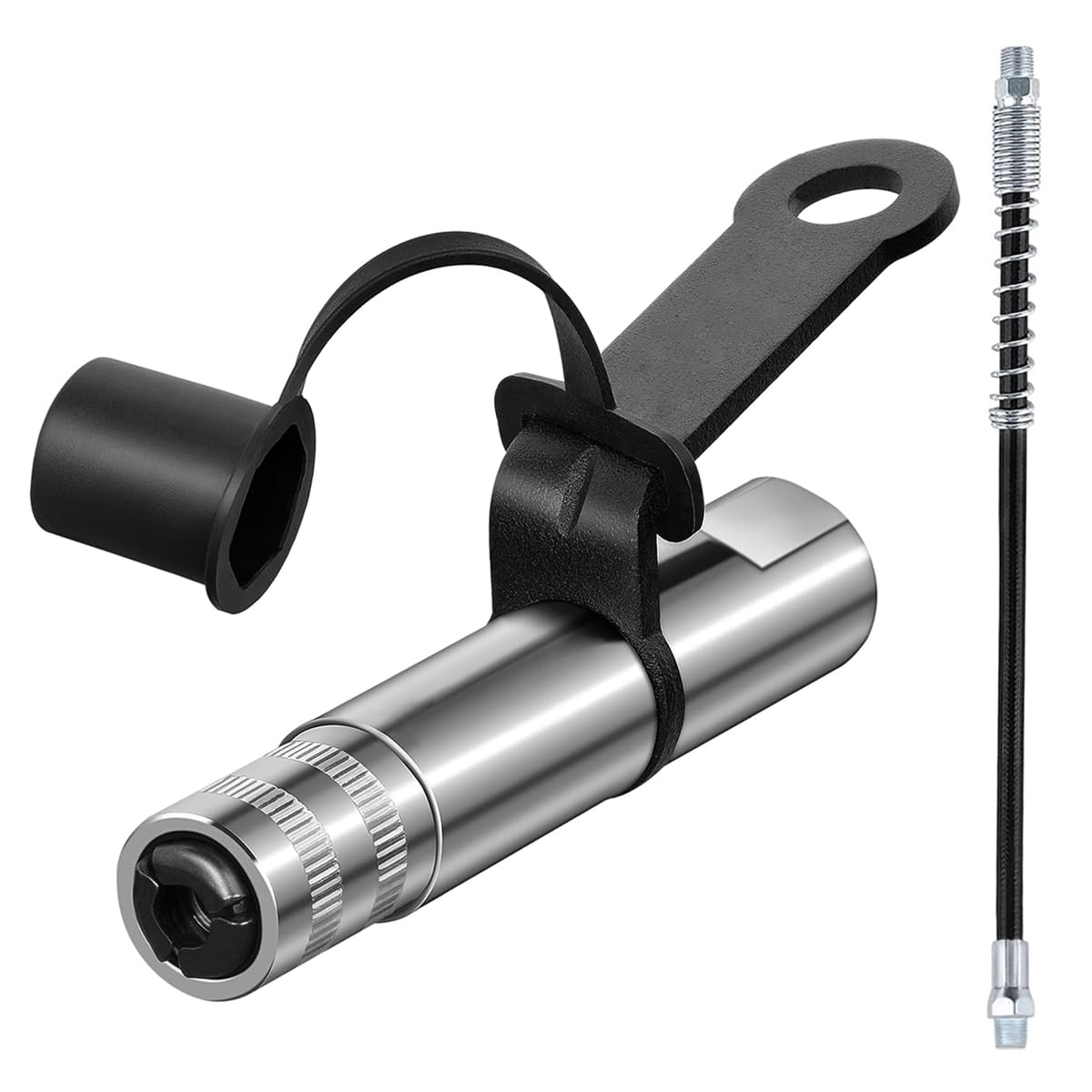 STHIRA Grease Gun Coupler for Machinery Maintenance featuring 10000 PSI Locking Jaws | 1/8 NPT Steel Quick Release Design