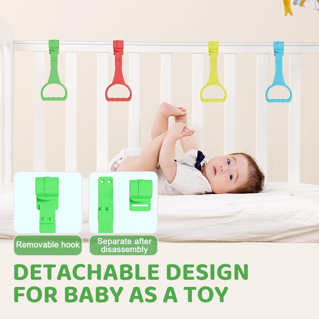 SNOWIE SOFT Baby Pull Up Ring for Crib with Anti Slip Grip featuring PP Material | Aids Standing and Walking Training for Babies 6–18 Months