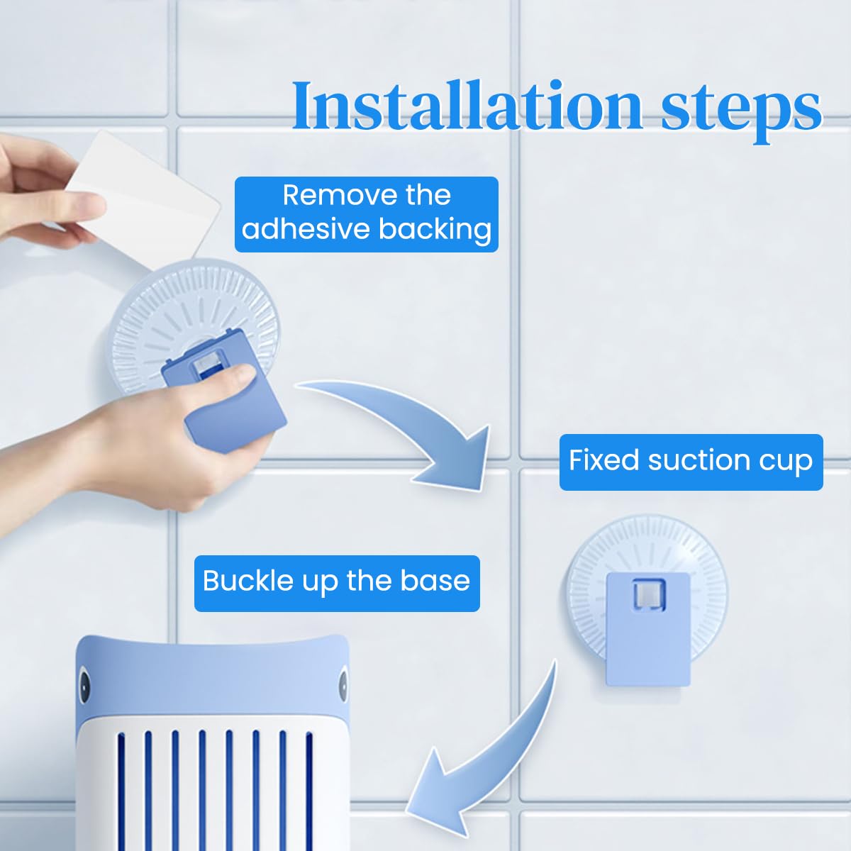 HASTHIP Toilet Brush Kit with Dual Brushes and Dome Head Holder for Deep Cleaning | Nylon Bristles and Drip Tray