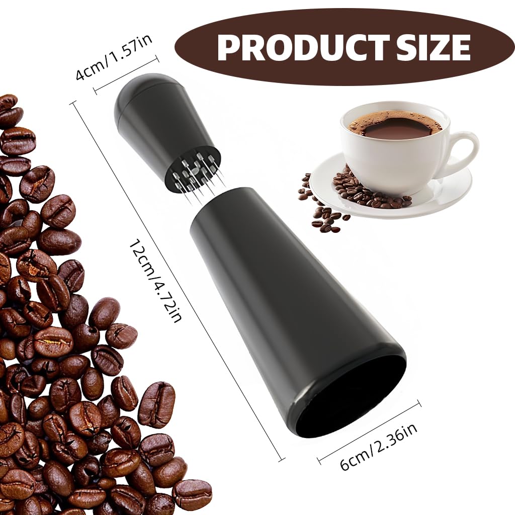 Supvox Coffee Stirrer for Espresso Machines with Ergonomic ABS Handle and 304 Stainless Steel Needles | 3 PCS Set