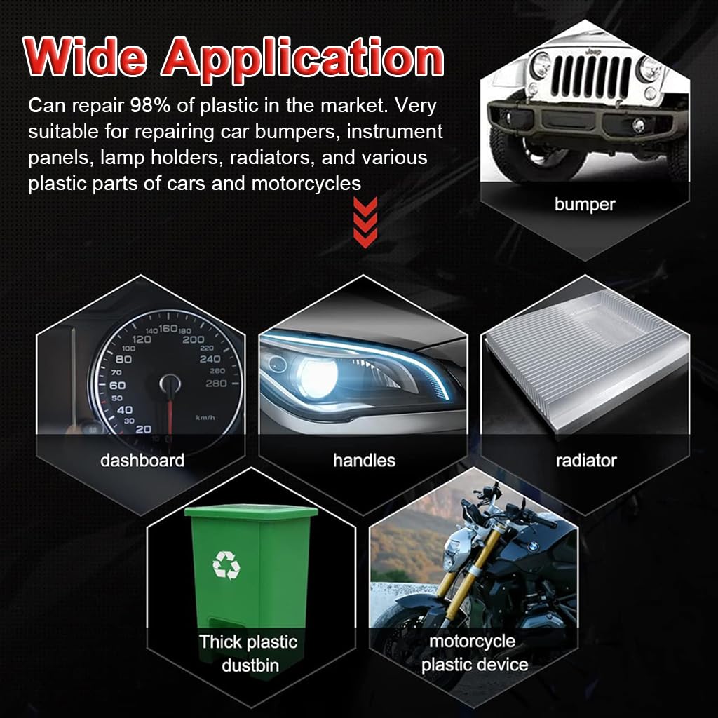 Serplex Plastic Welding Kit for Car Bumper Repair with 50W Quick Heating and 200 pcs Staples