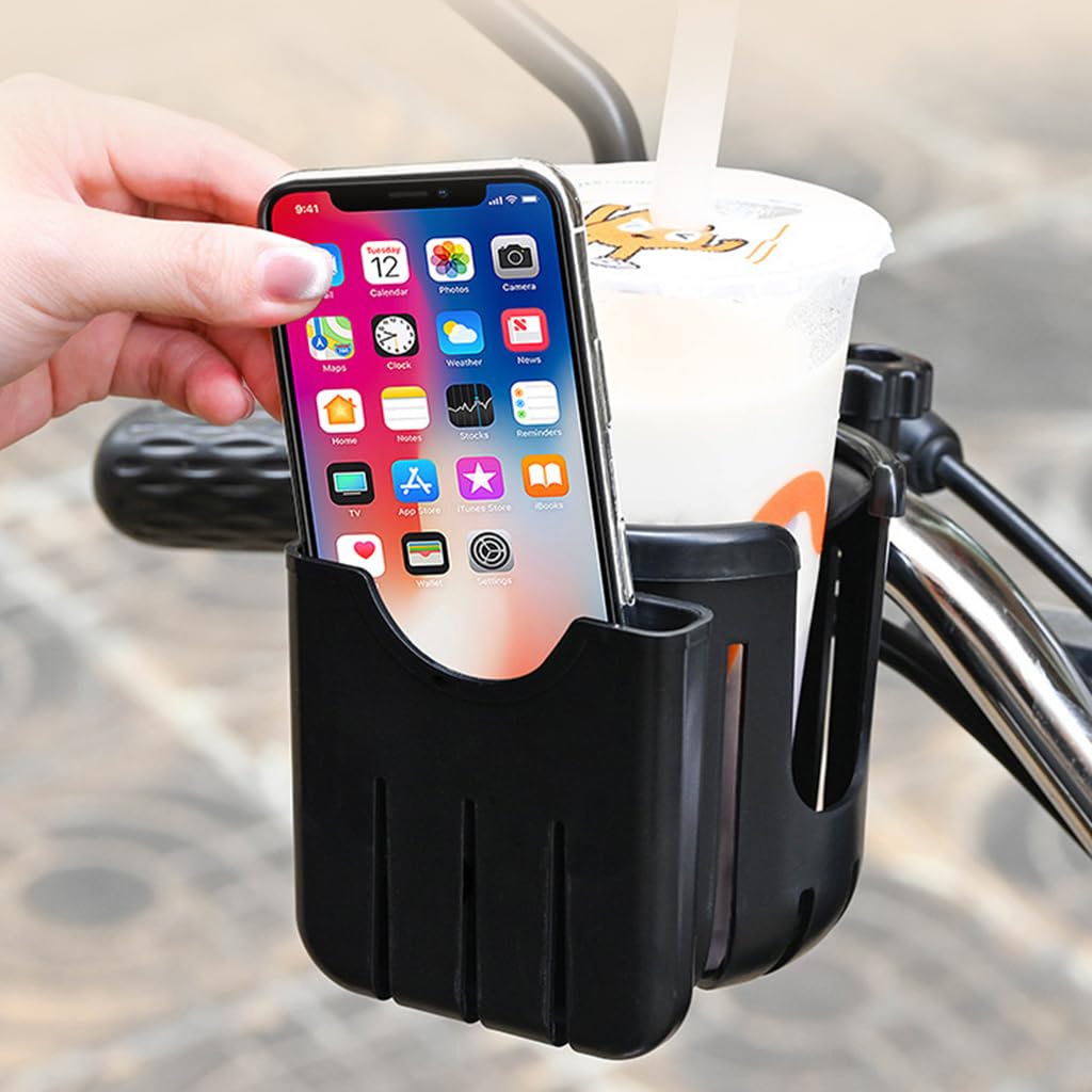 Proberos Water Bottle Holder for Bicycle with Screw Fix Mount and Dual Function Design | Black