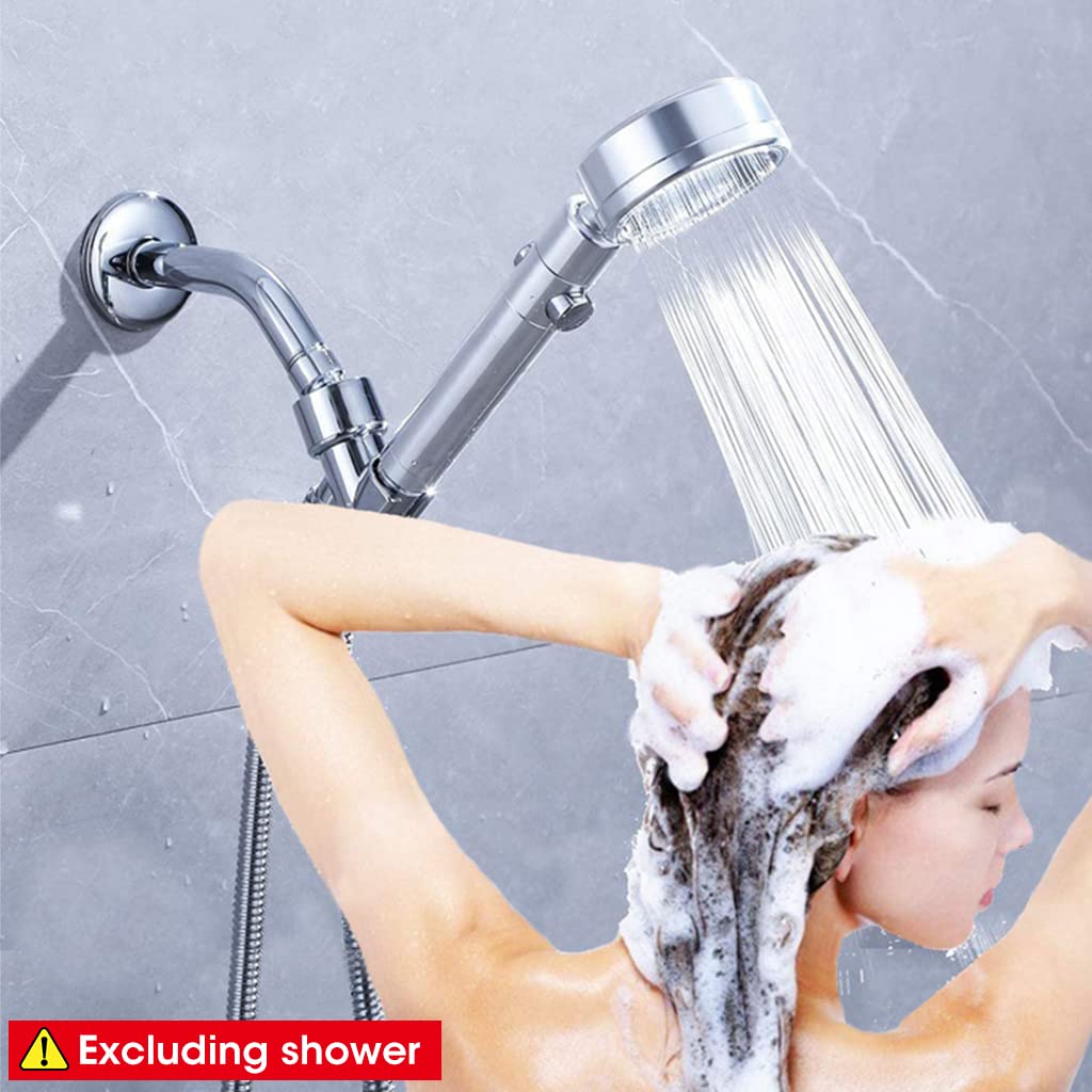 HASTHIP Shower Arm for In Wall Shower System with 6 in Extension and Flange | Chrome Stainless Steel