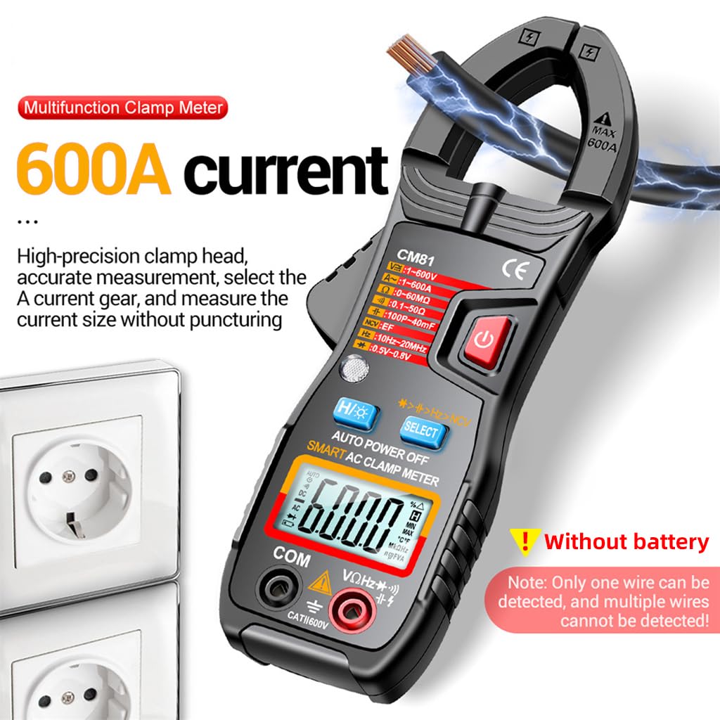 Serplex® Digital Multimeter 600A TRMS 6000 Counts AC/DC Voltage Tester