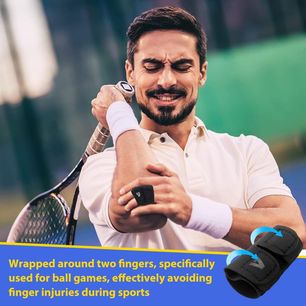 PROBEROS Compression Band for Finger with Dual Loop and Hook Straps | 3PCS Support