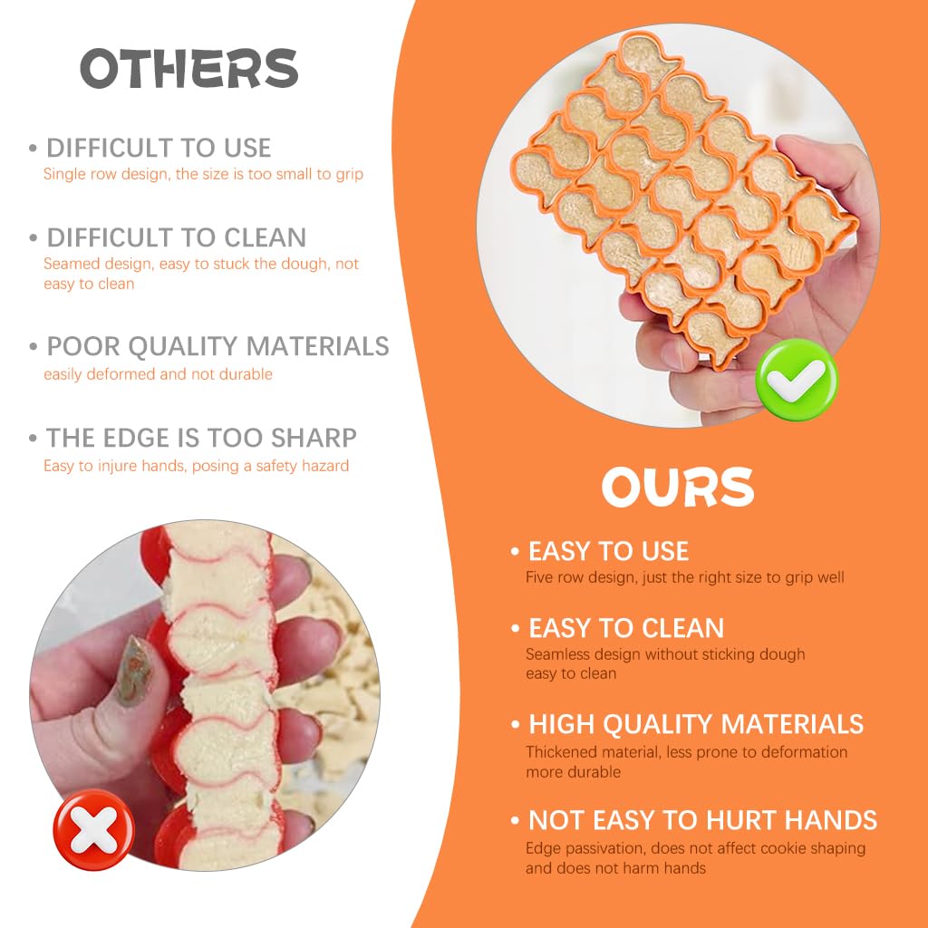 HASTHIP Mini Goldfish Cracker Cutter for DIY Baking with 25 Cavities and Food Grade PP | Easy Clean Fish Cookie Mold