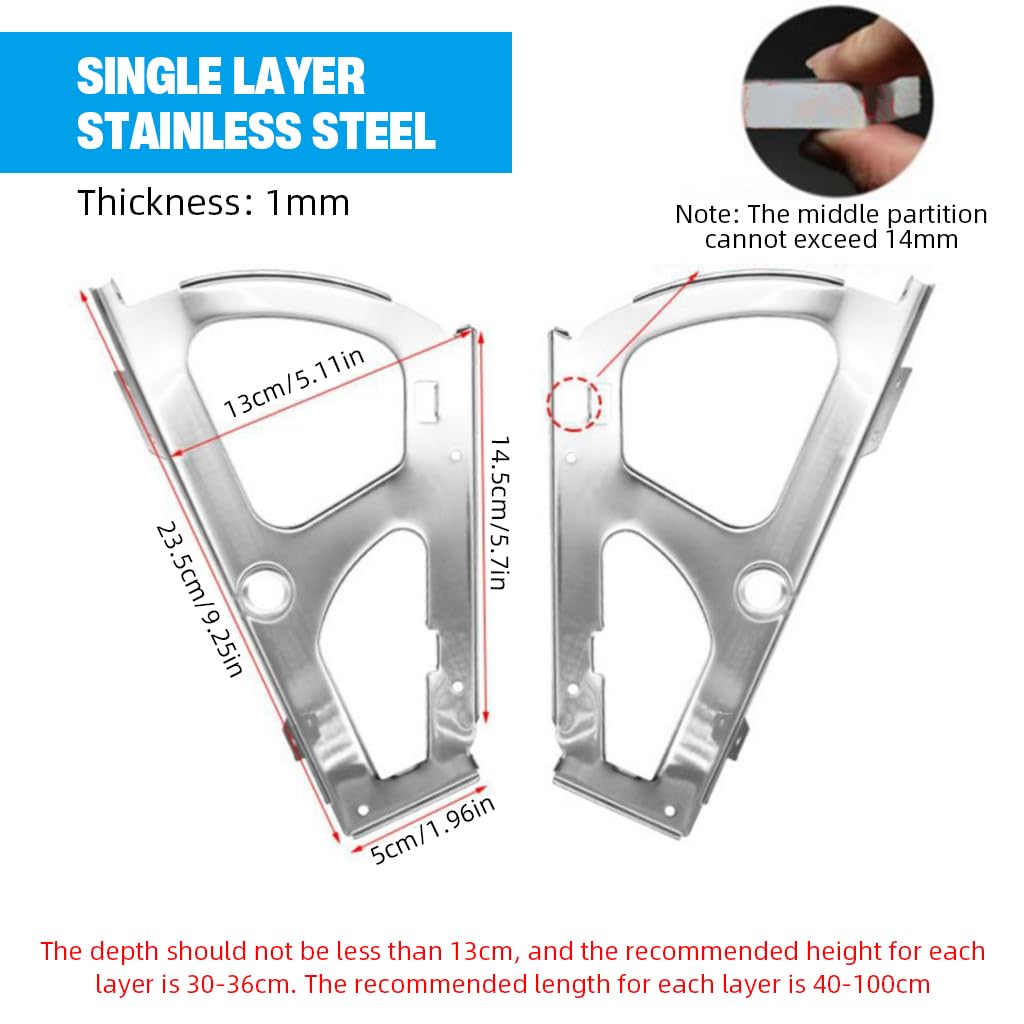 Serplex Cabinet Door Hinges for Flip Down Cabinets with Screw Pack | Stainless Steel 2Pcs