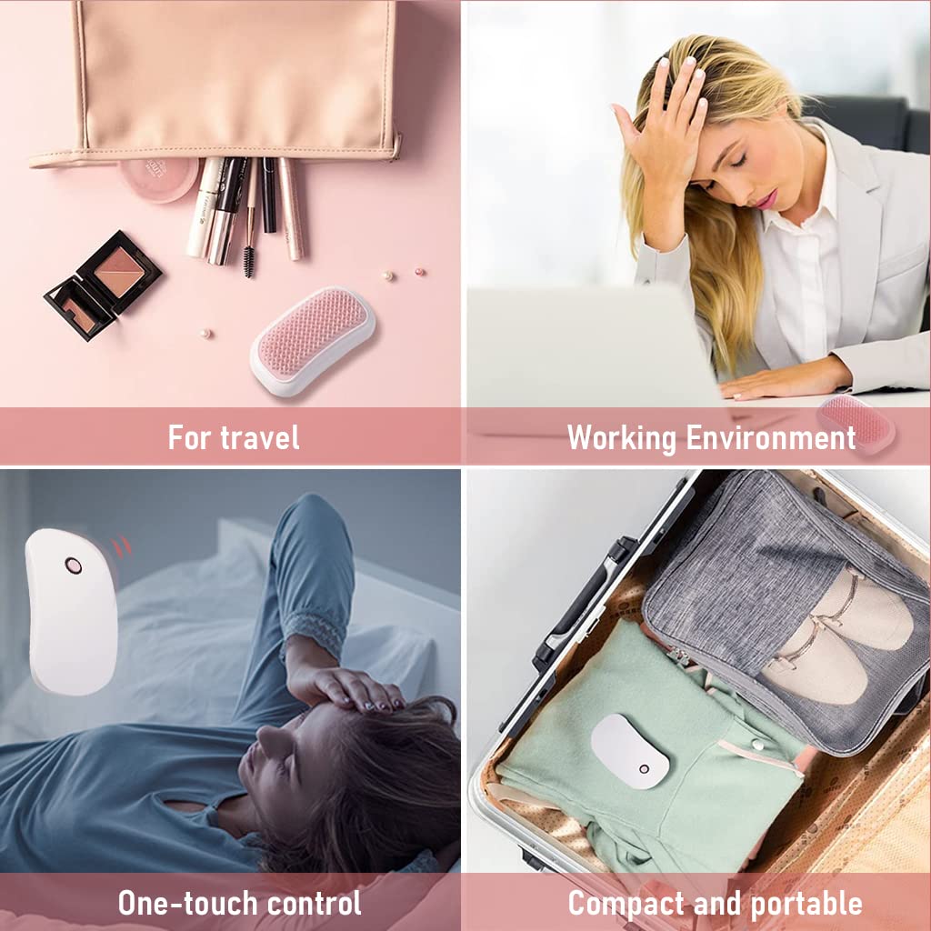 HANNEA Electric Scalp Massager for Stress Relief with 8000 Vibrations and Silicone Bristles