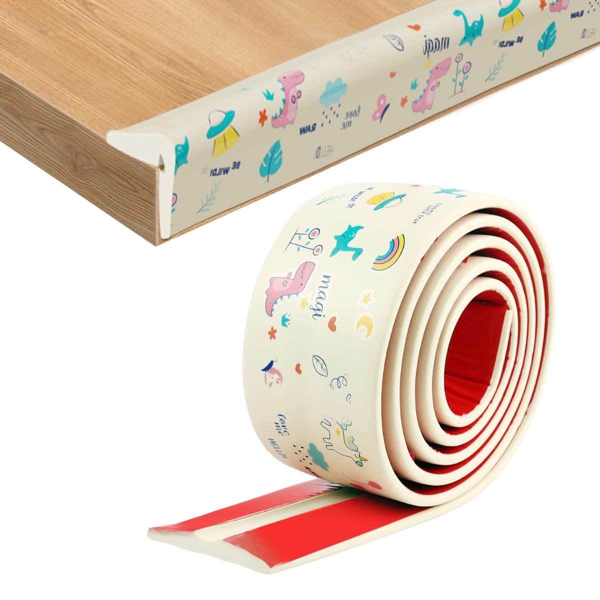 SNOWIE SOFT Corner Protector for Furniture with Self-Adhesive Design 200cmx8cm | Cartoon Print Baby Safety Edge Guard