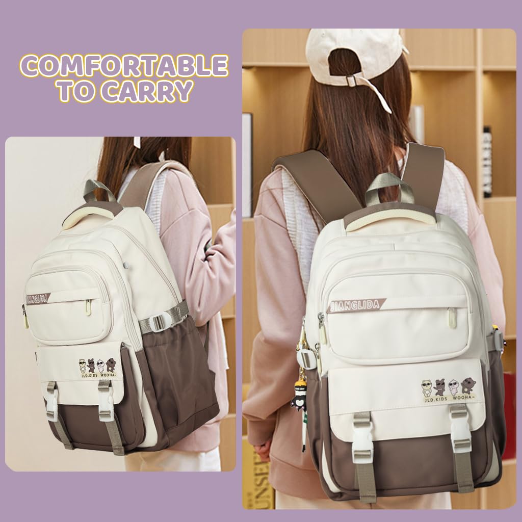 PALAY Backpack for Women with USB Charging Port 14 Inch Laptop Compartment | Canvas School and Travel Bag