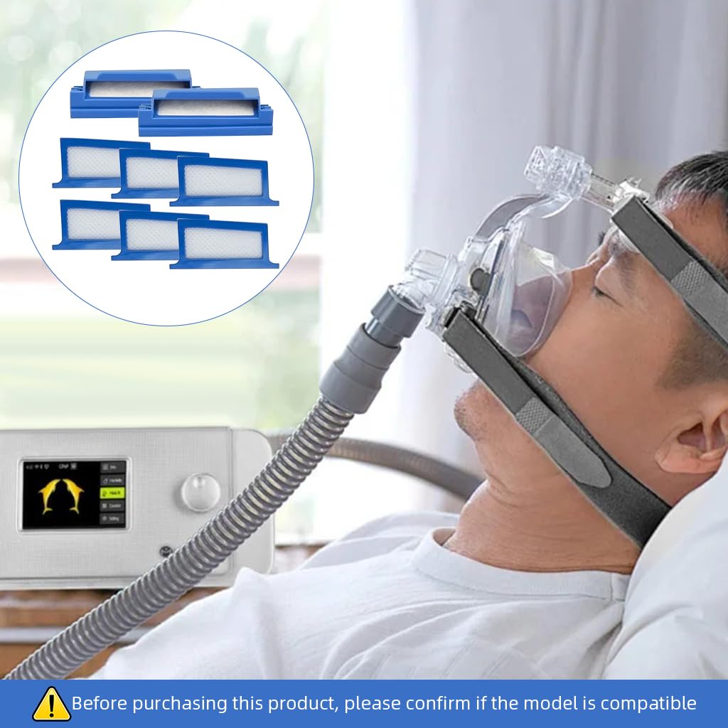 HASTHIP Replacement CPAP Filters for Philips Dreamstation DS500 DS700 featuring 6 reusable and 2 disposable filters | easy installation