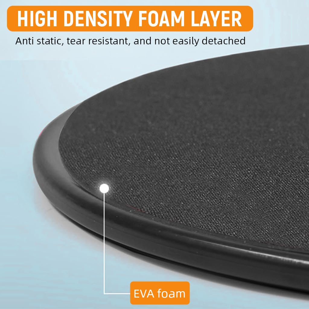 Proberos Yoga Sliding Pads for Core Strength and Balance 6.8 in | Dual-Sided EVA & PP Design